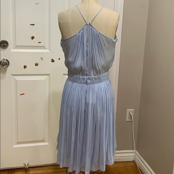 Pleated Flounce Blouson Mini Cocktail Dress - Picture 4 of 6